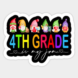 4Th Grade Is Teacher Student Back To School Sticker